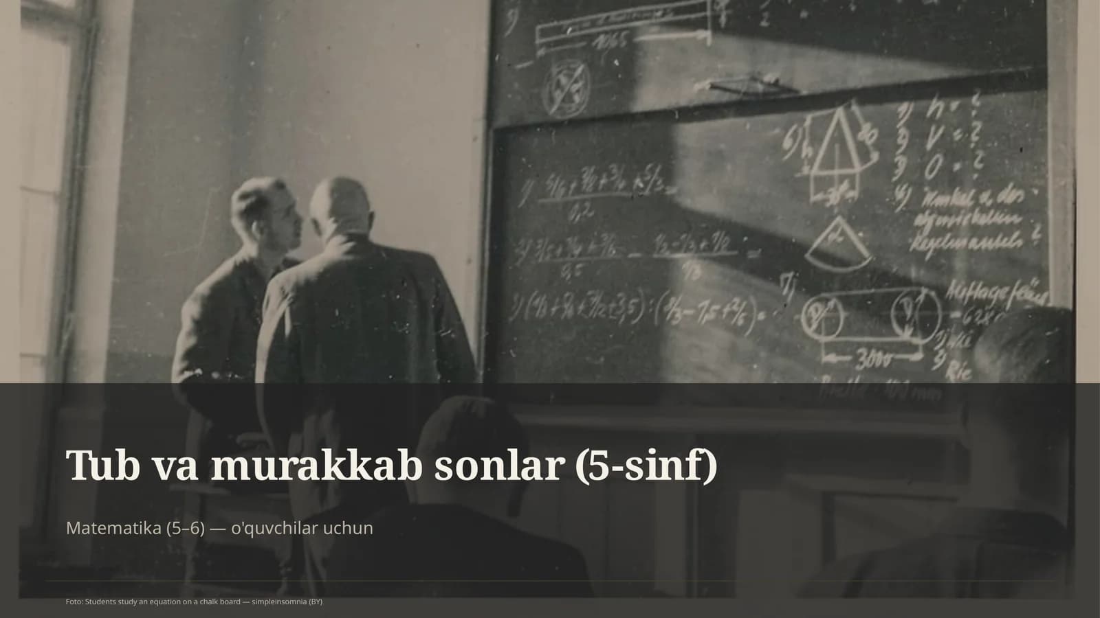 Tub va murakkab sonlar (5-sinf)