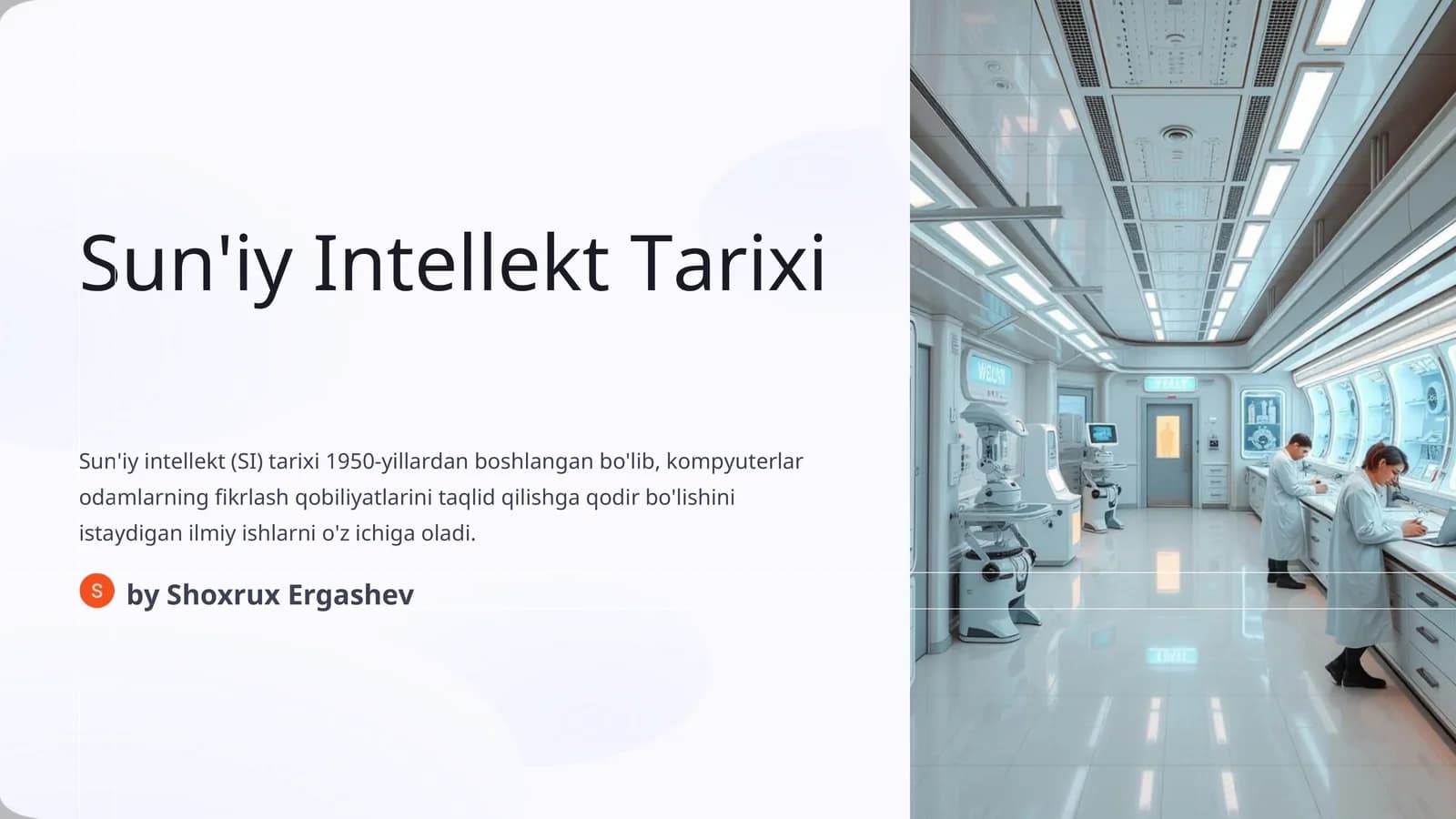 Sun'iy Intellekt Tarixi