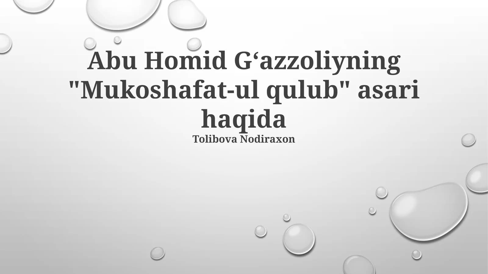 "Qalblarning Ochilishi"