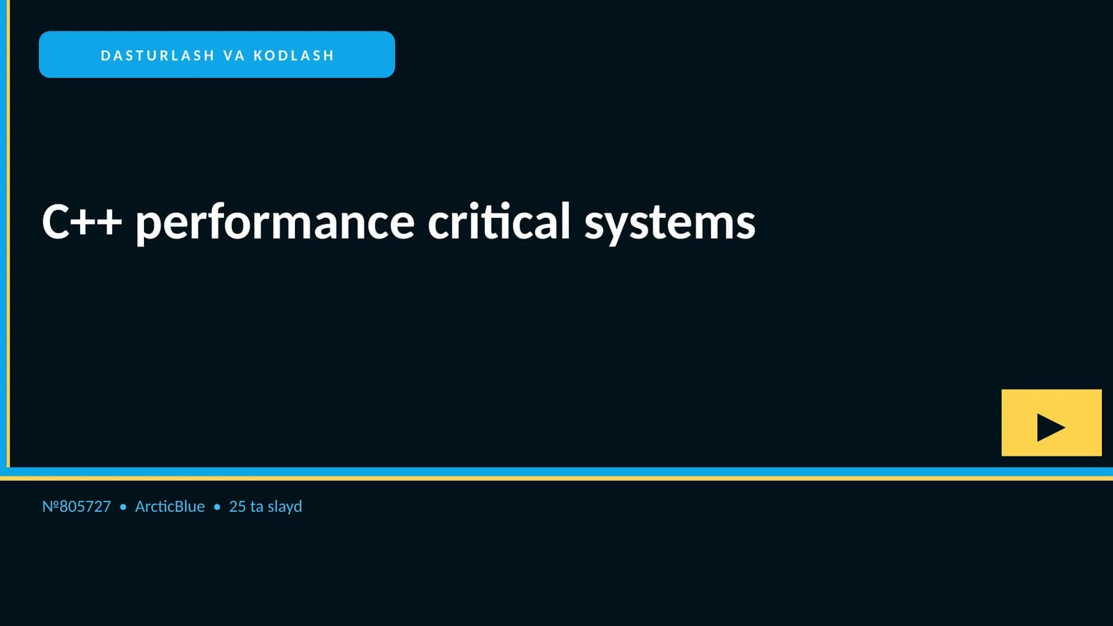 C++ performance critical systems