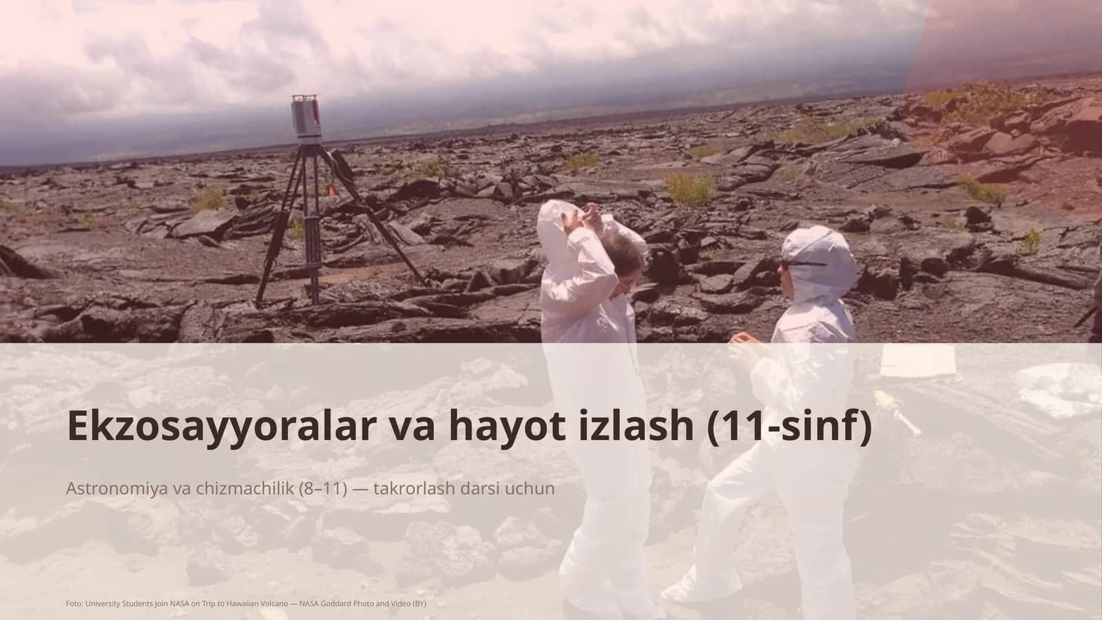 Ekzosayyoralar va hayot izlash (11-sinf)