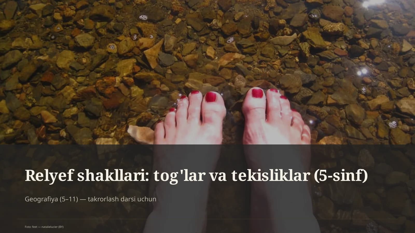 Relyef shakllari: tog'lar va tekisliklar (5-sinf)