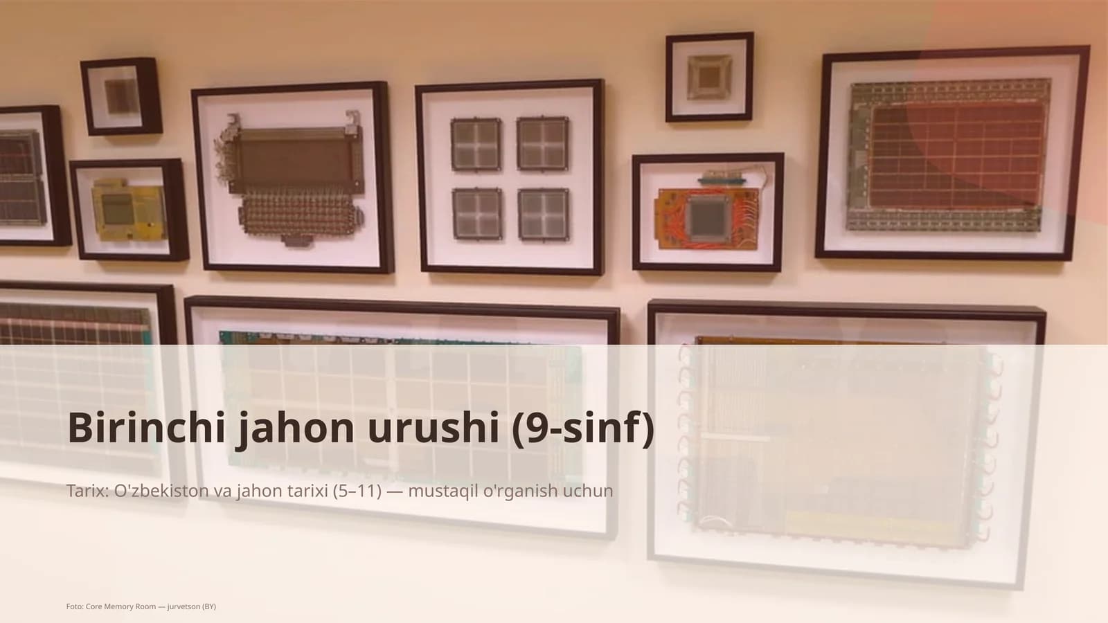 Birinchi jahon urushi (9-sinf)