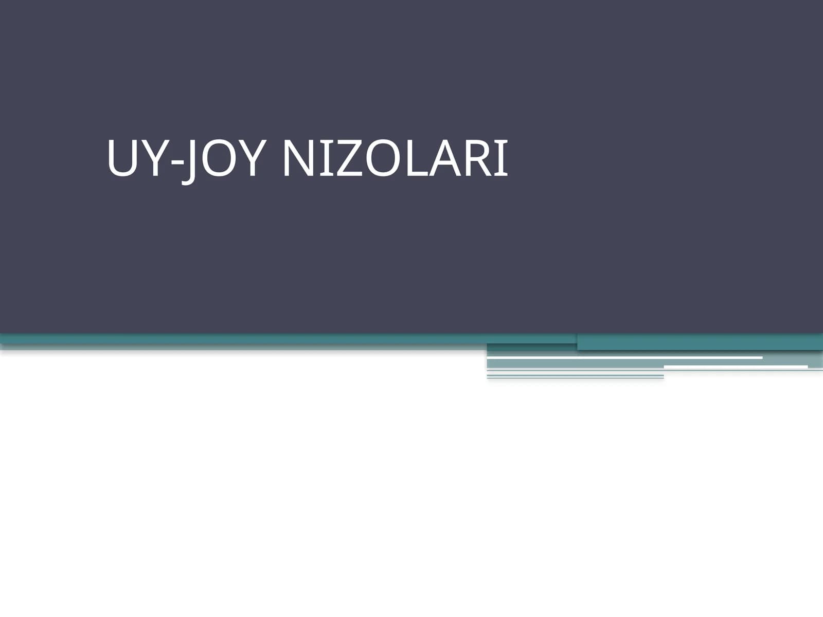 UY-JOY NIZOLARI