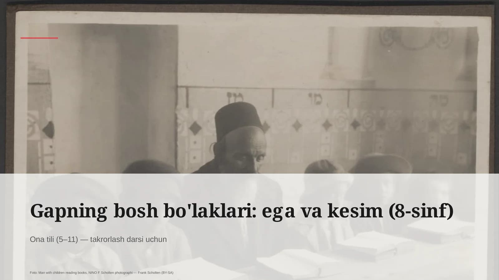 Ona tili (5–11) — takrorlash darsi
