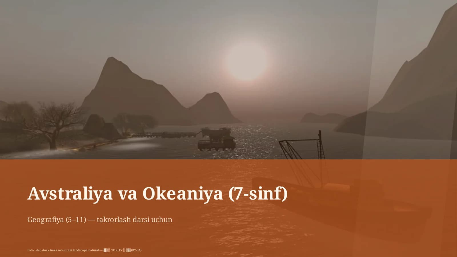 Avstraliya va Okeaniya (7-sinf)