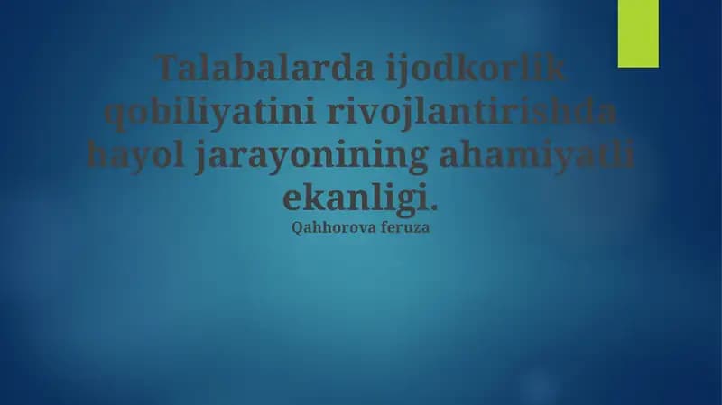 Tasavvur jarayoni