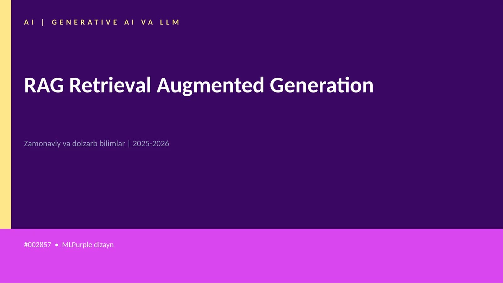 RAG Retrieval Augmented Generation