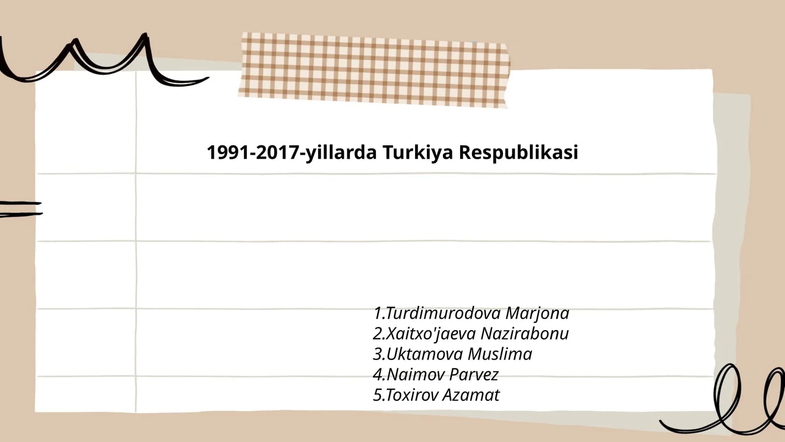 1991-2017-yillarda Turkiya Respublikasi