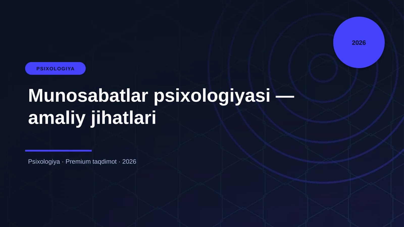 Munosabatlar psixologiyasi — amaliy jihatlari