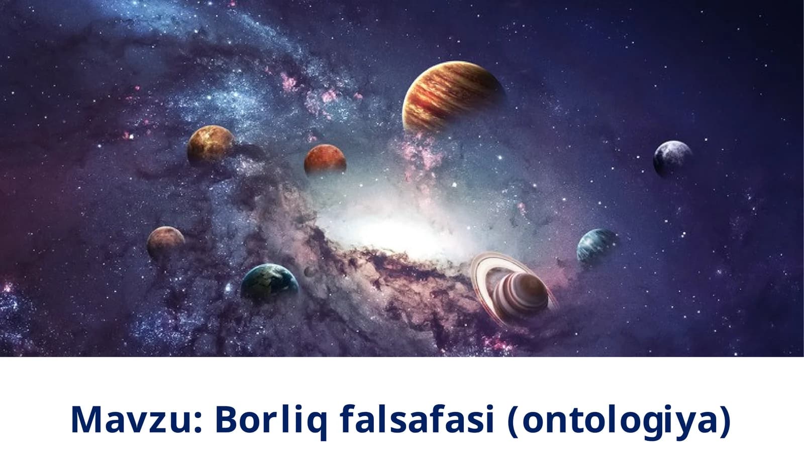 Borliq falsafasi (ontologiya)