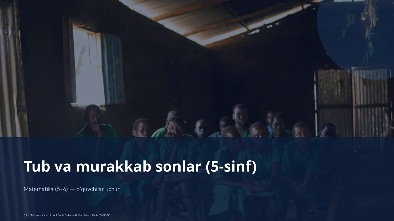 Tub va murakkab sonlar (5-sinf)