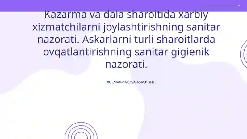 XOLMAXMATOVA ASALBONU