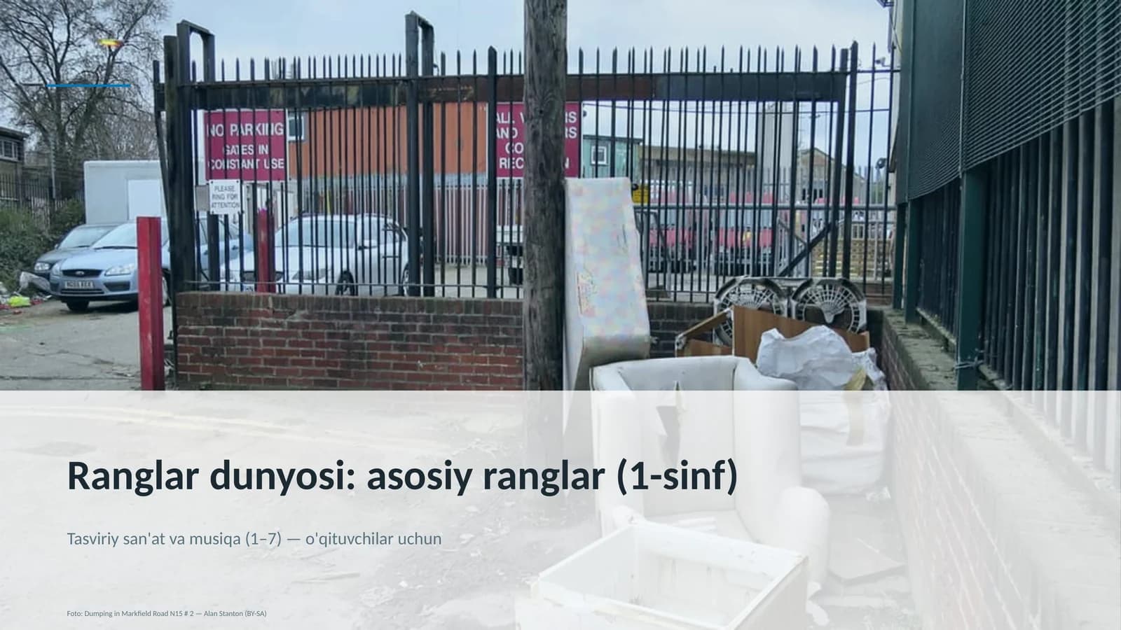 Ranglar dunyosi: asosiy ranglar (1-sinf)
