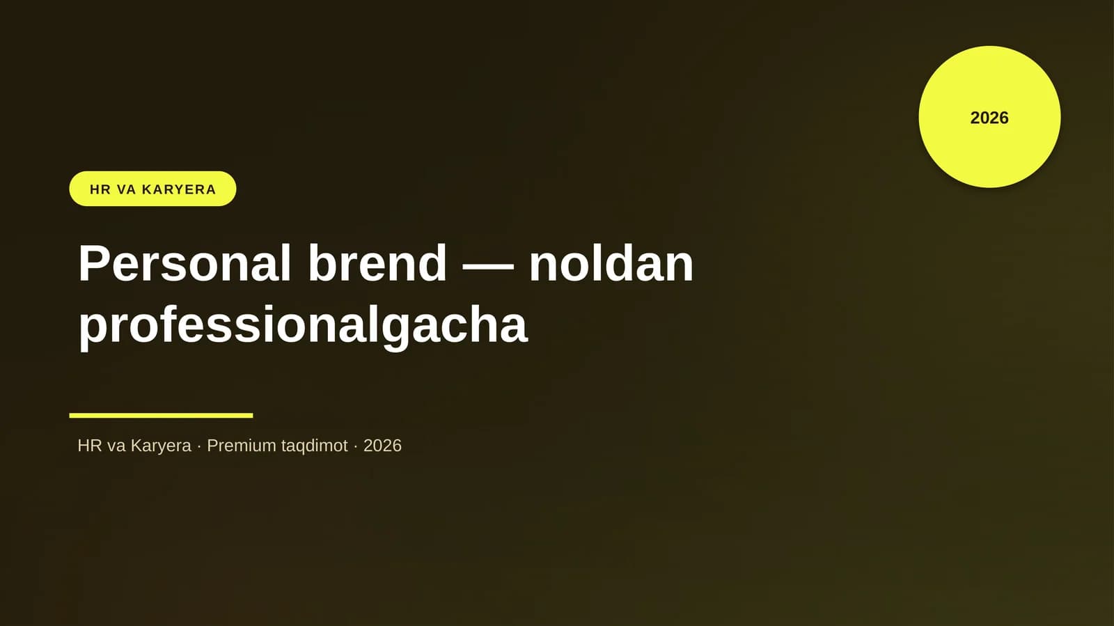 Personal brend — noldan professionalgacha