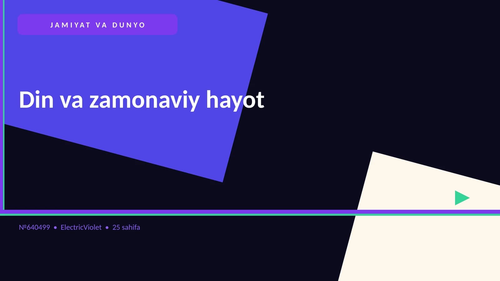Din va zamonaviy hayot