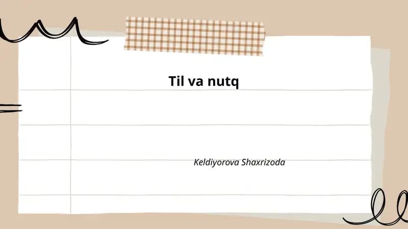 Til va nutq