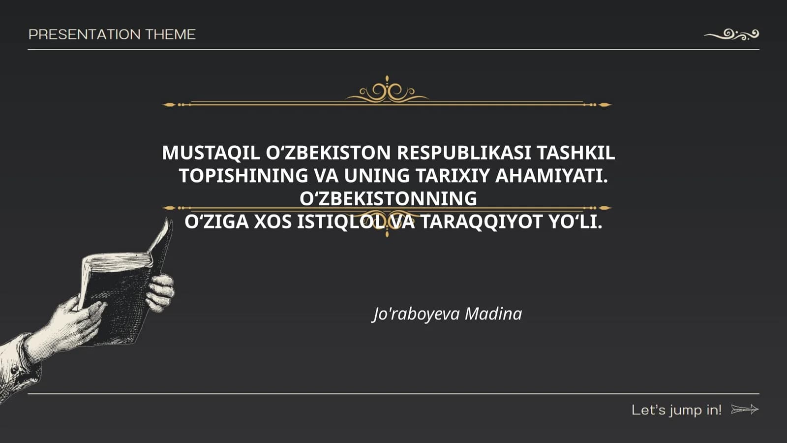 MUSTAQIL O‘ZBEKISTON RESPUBLIKASI TASHKIL