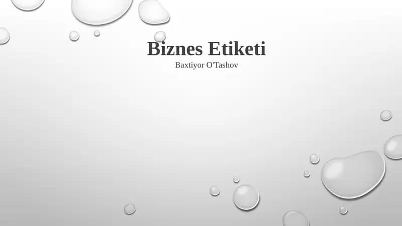 Biznes Etiketi