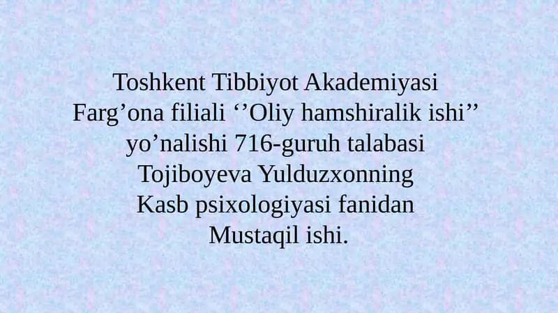 Kasbta'limifaoliyatiga yo'qiladigan zamonaviy talablar