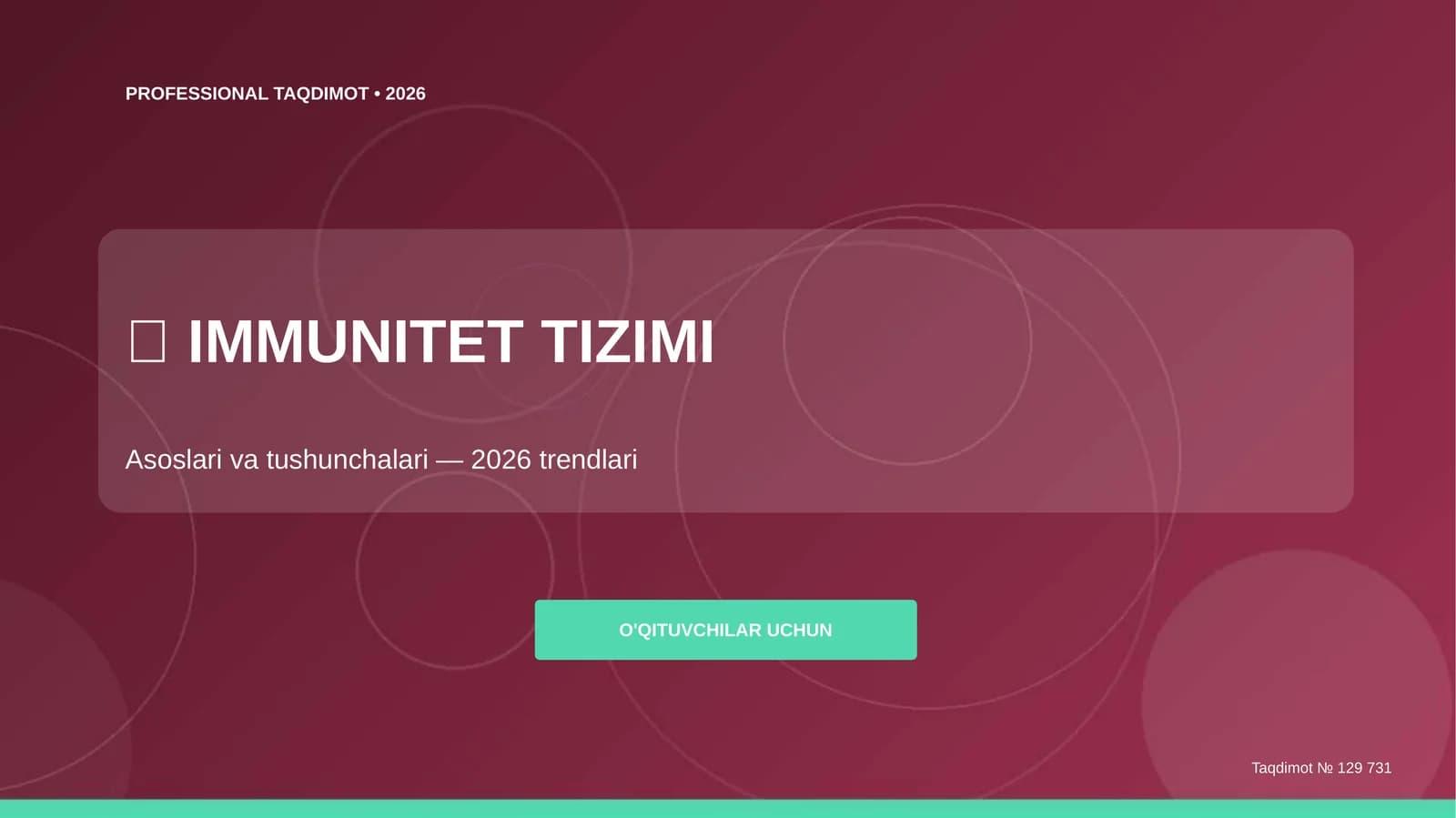 IMMUNITET TIZIMI