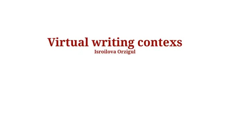 Future Trends in Virtual Writing