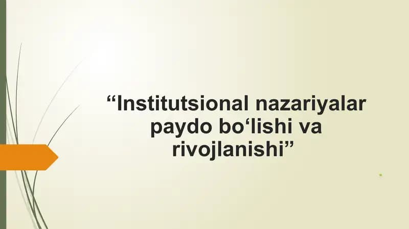 Institutsionalizm