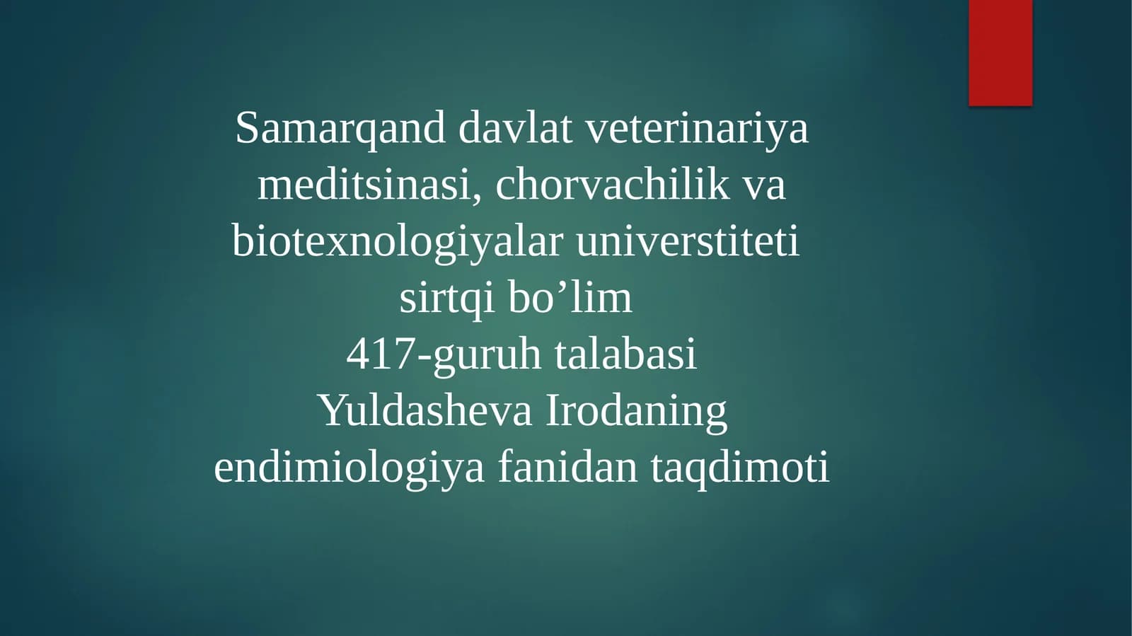 Endemiologiya