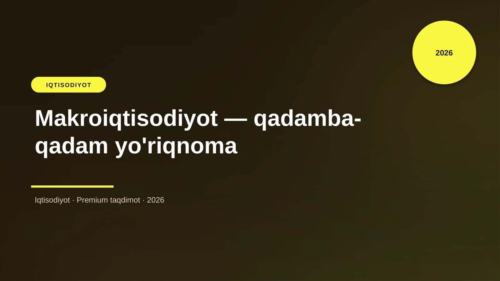 Makroiqtisodiyot — qadamba-qadam yo'riqnoma