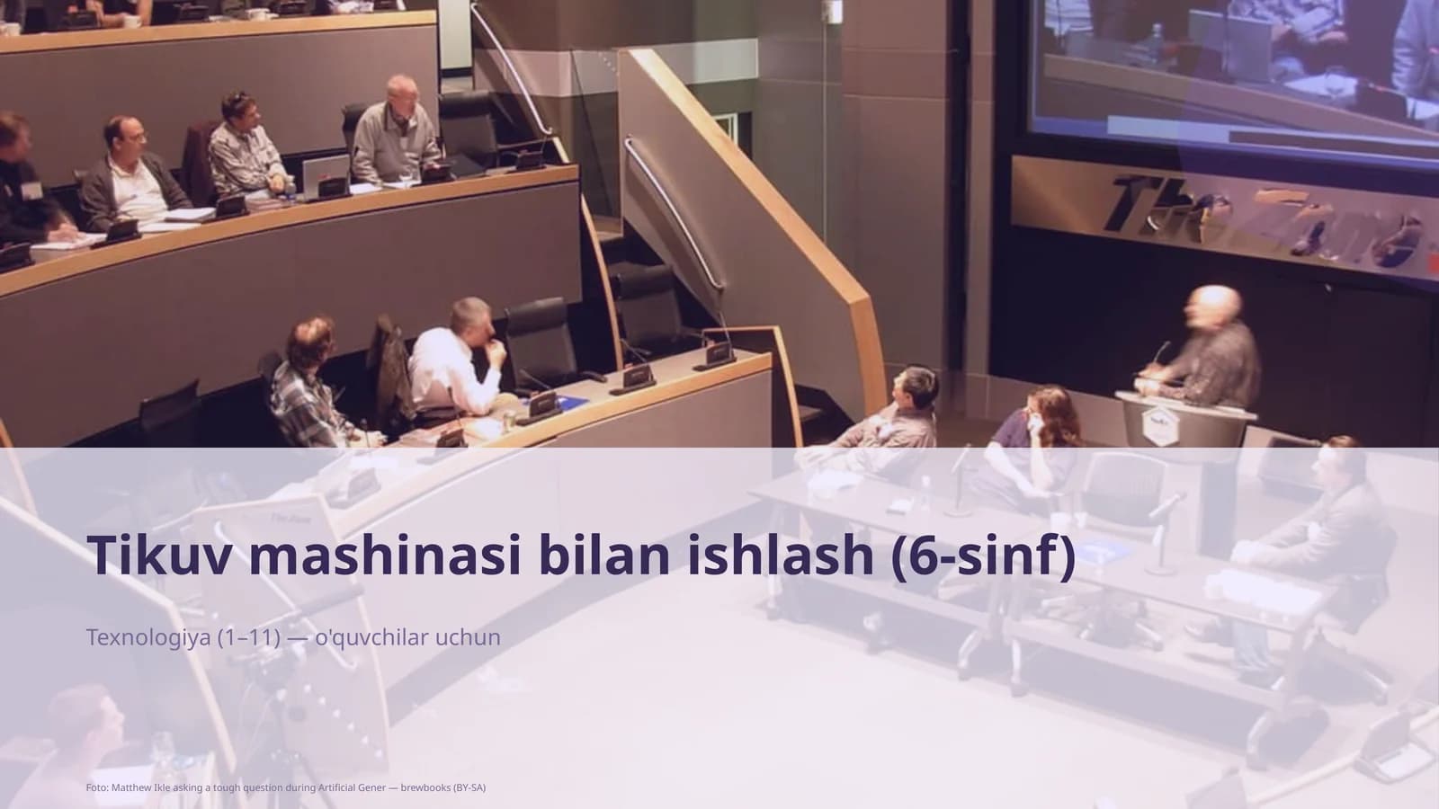 Tikuv mashinasi bilan ishlash (6-sinf)