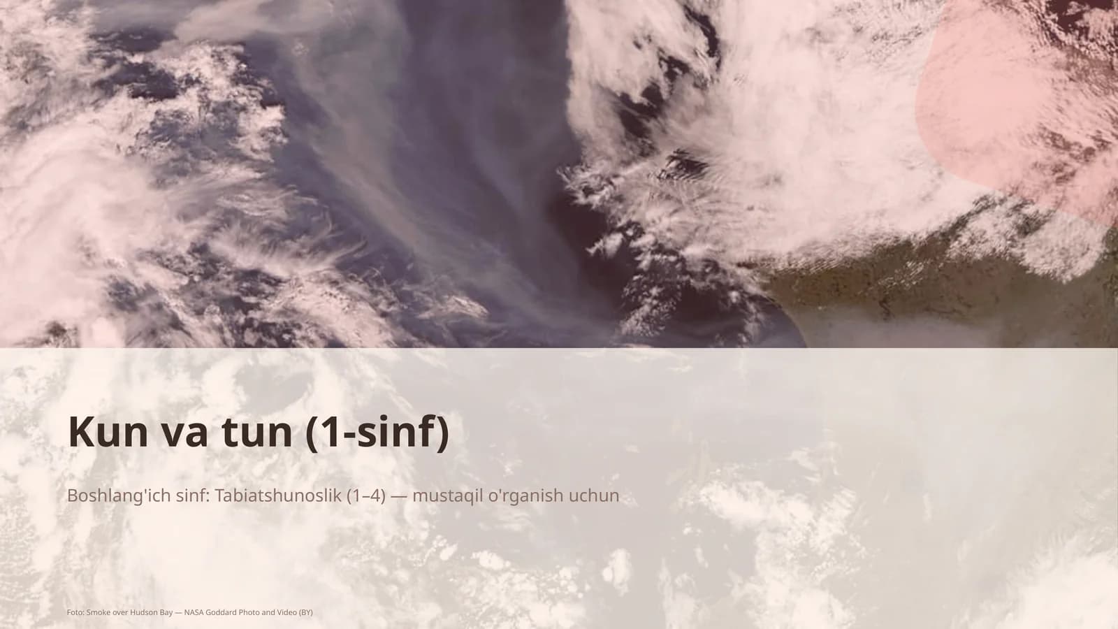 Boshlang'ich sinf: Tabiatshunoslik (1–4)