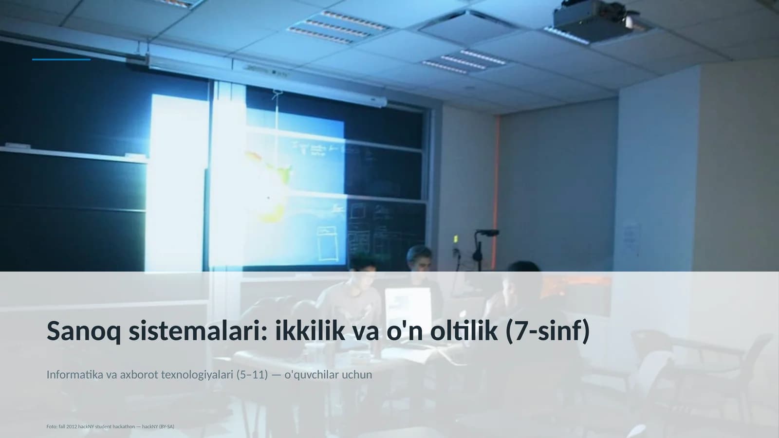 Informatika va axborot texnologiyalari (5–11) — o'quvchilar uchun