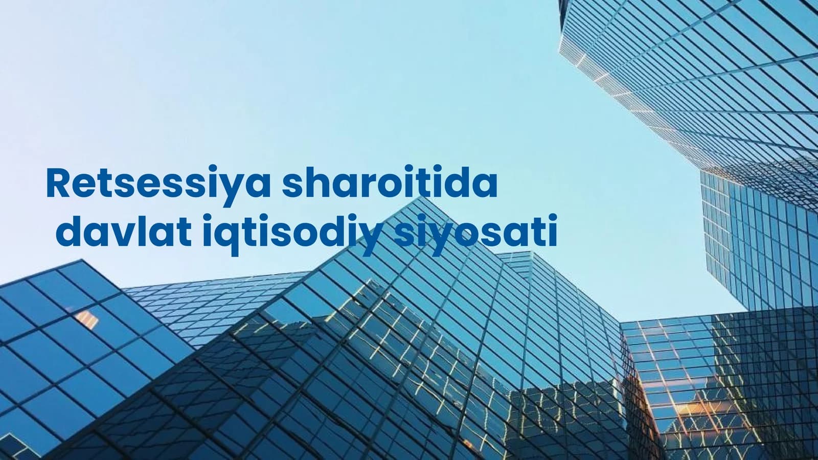 Rejalar va muammolar: iqtisodiy tanazzulda davlat siyosatining muhim aspektlari