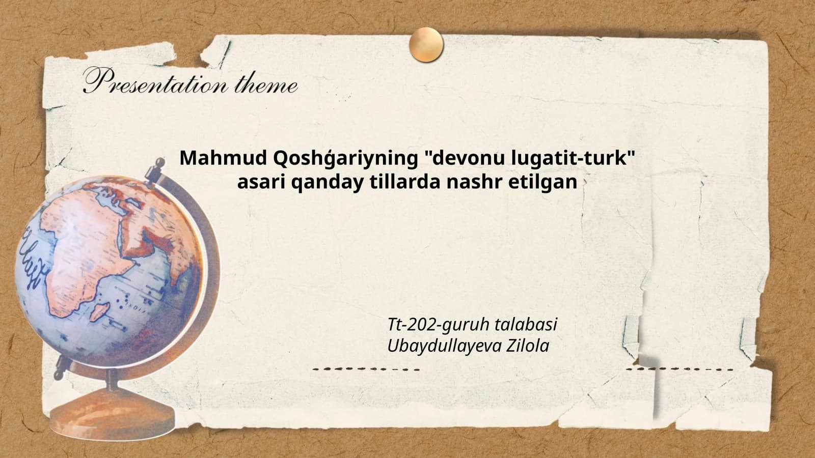 "Devonu lugatit-turk" asari