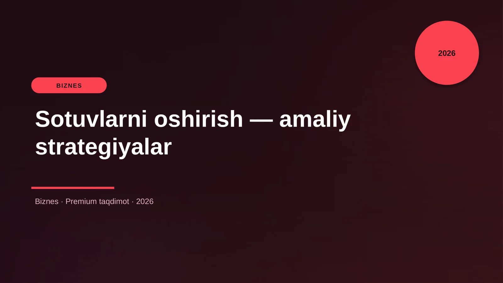 Sotuvlarni oshirish — amaliy strategiyalar