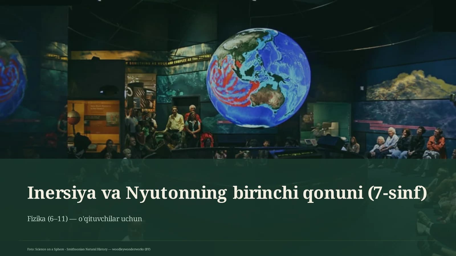 Inersiya va Nyutonning birinchi qonuni (7-sinf)