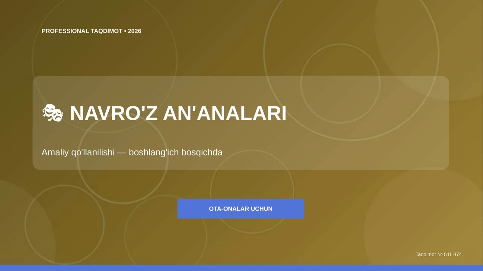 NAVRO'Z AN'ANALARI Amaliy qo'llanilishi