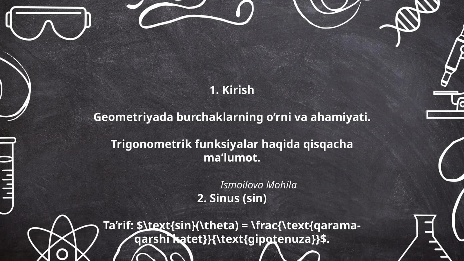 Sinus (sin)