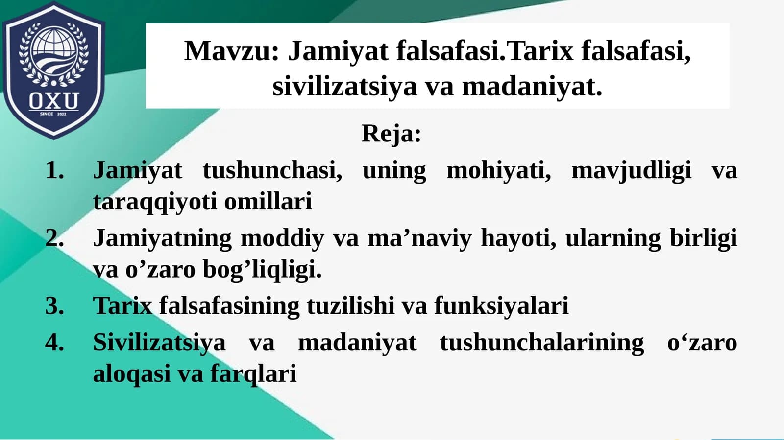 Jamiyat falsafasi