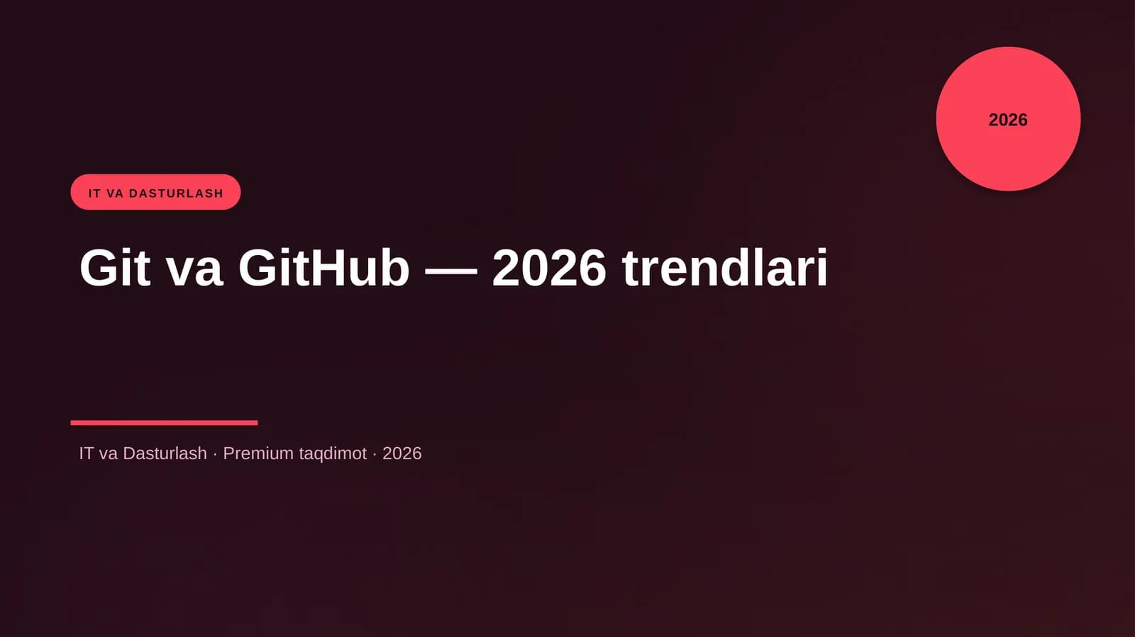 Git va GitHub — 2026 trendlari
