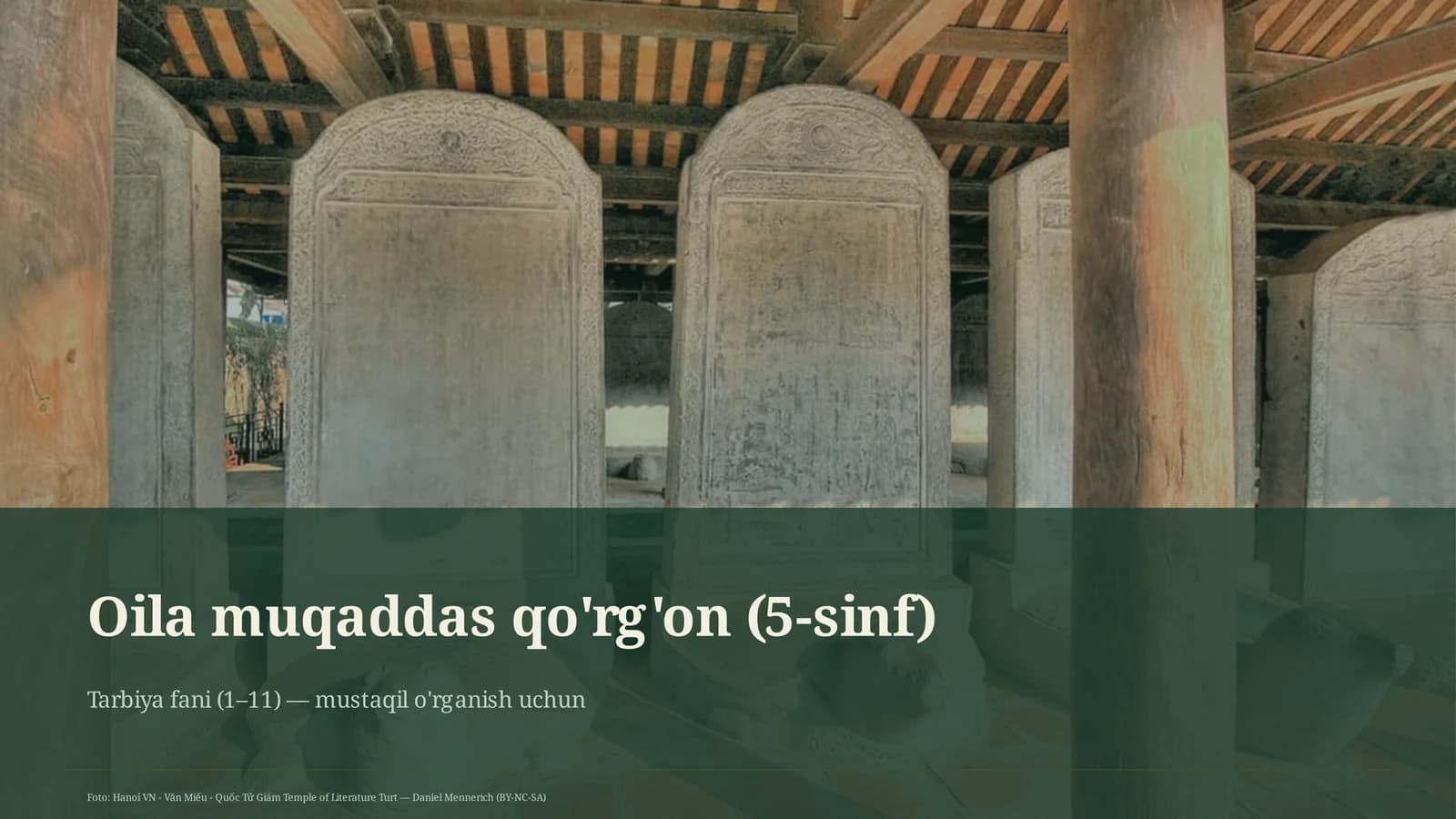 Oila muqaddas qo'rg'on (5-sinf)
