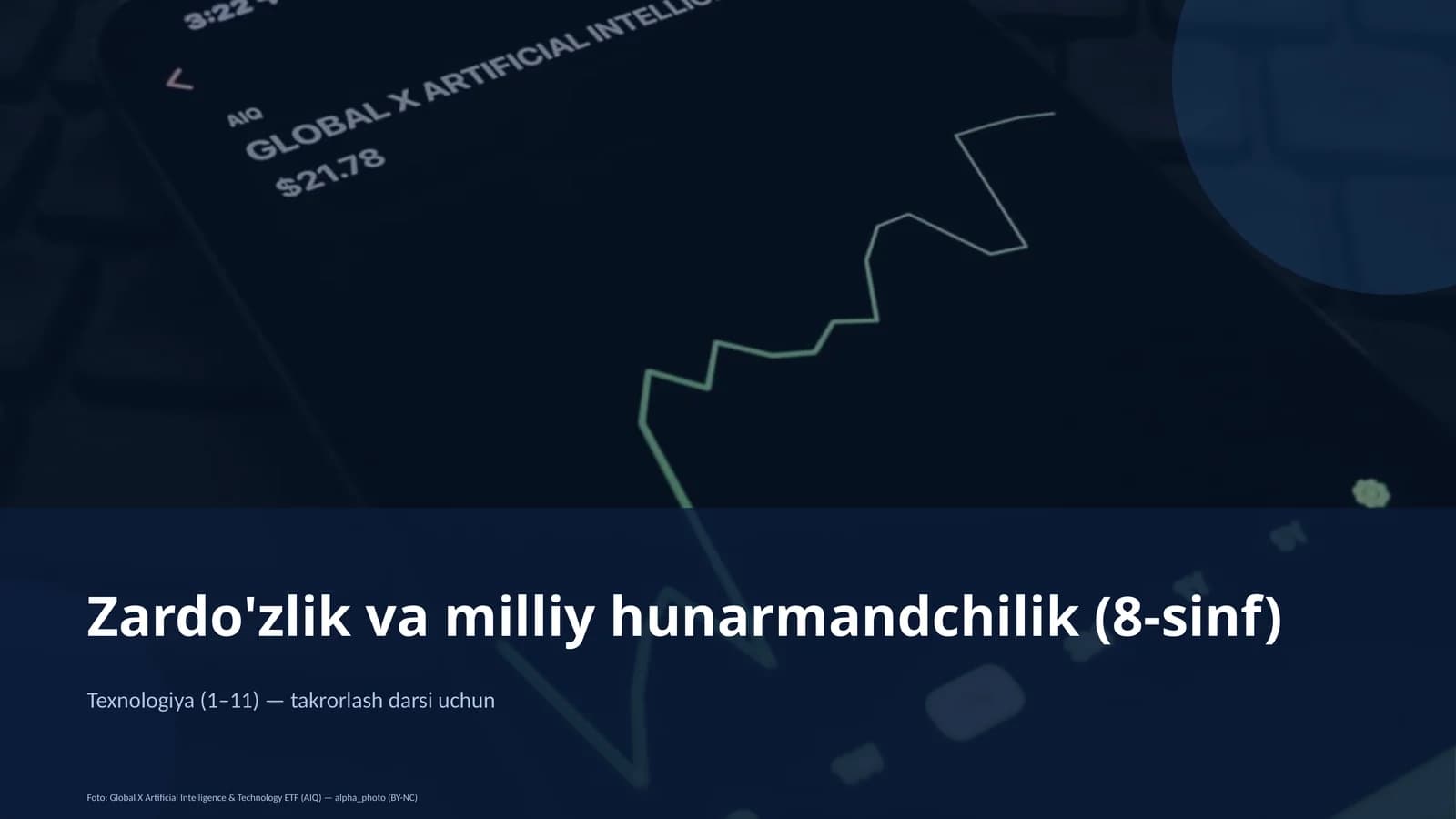 Zardo'zlik va milliy hunarmandchilik (8-sinf)