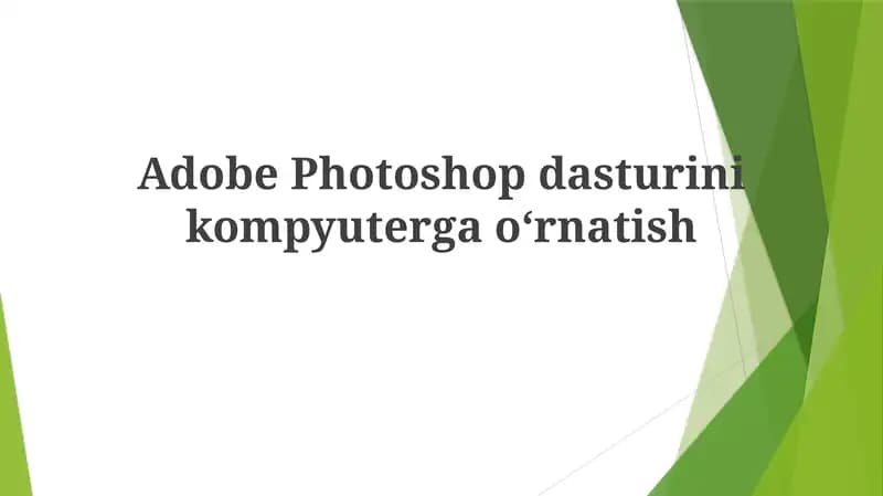 Adobe Photoshop dasturi