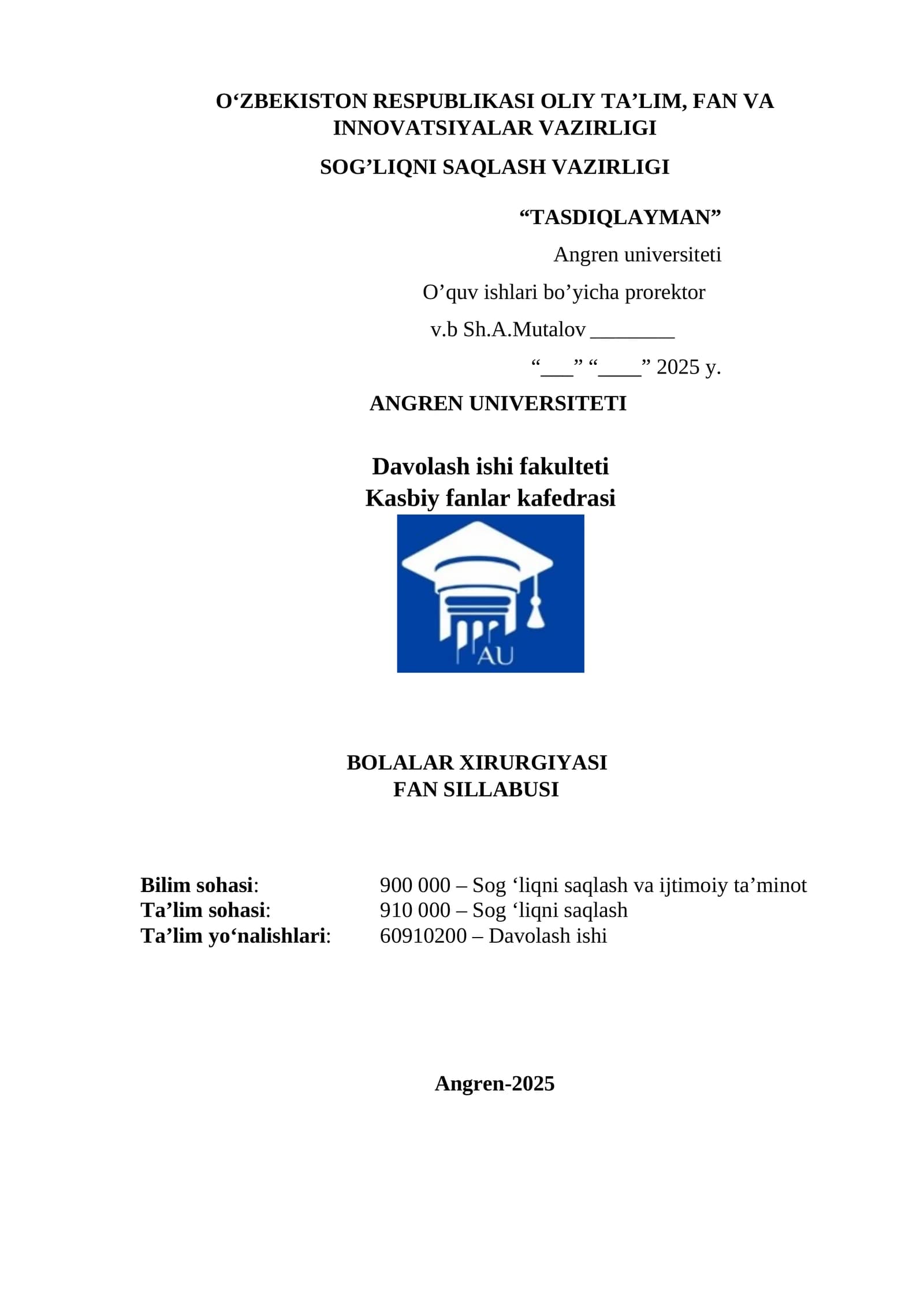 BOLALAR XIRURGIYASI