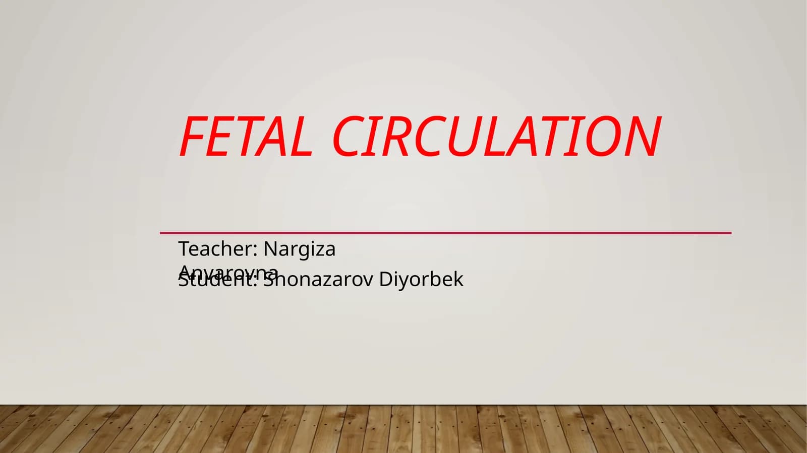 Fetalcirculation