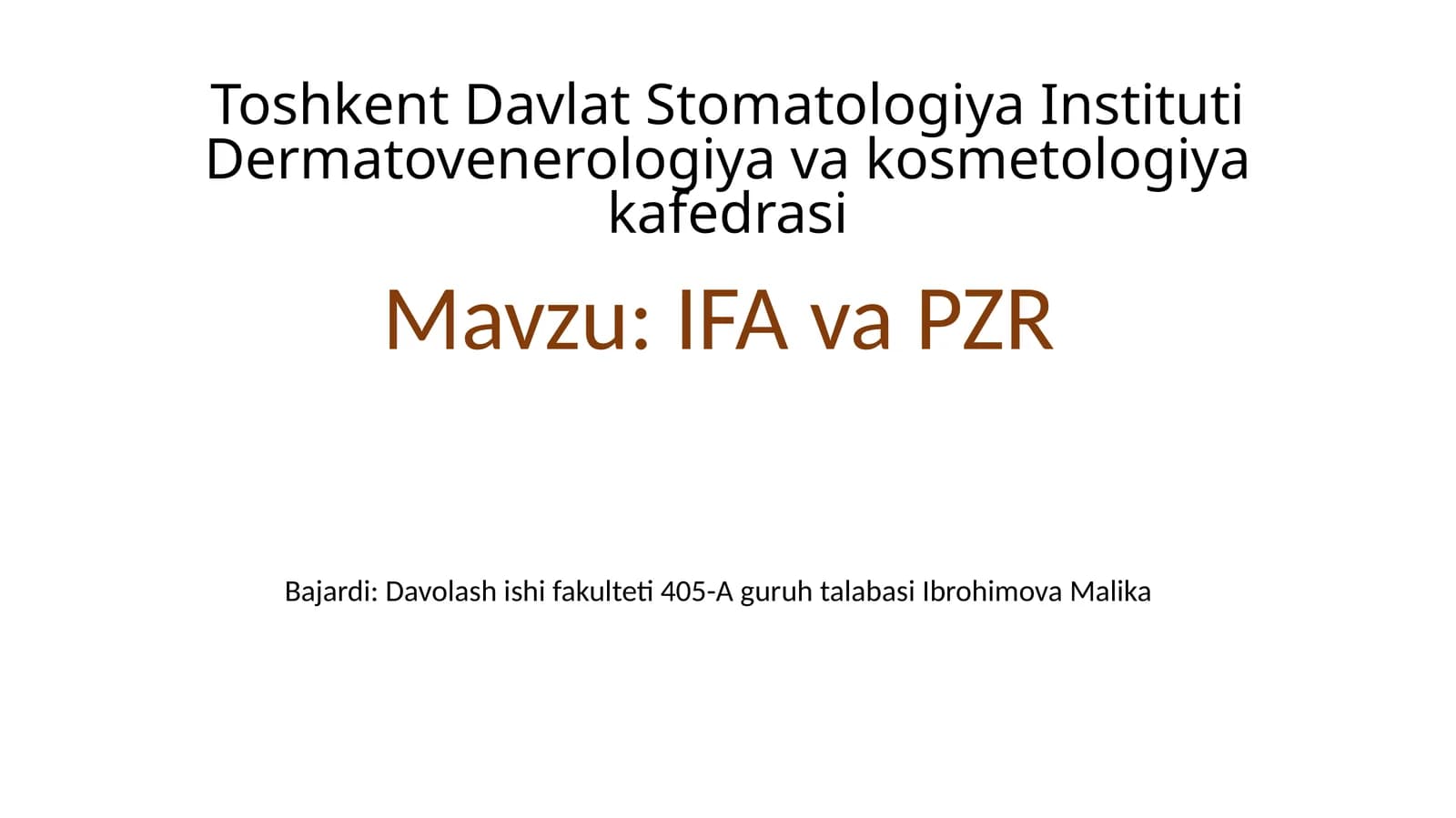 IFA va PZR Analizatorlari Tibbiyotdagi Ahamiyati