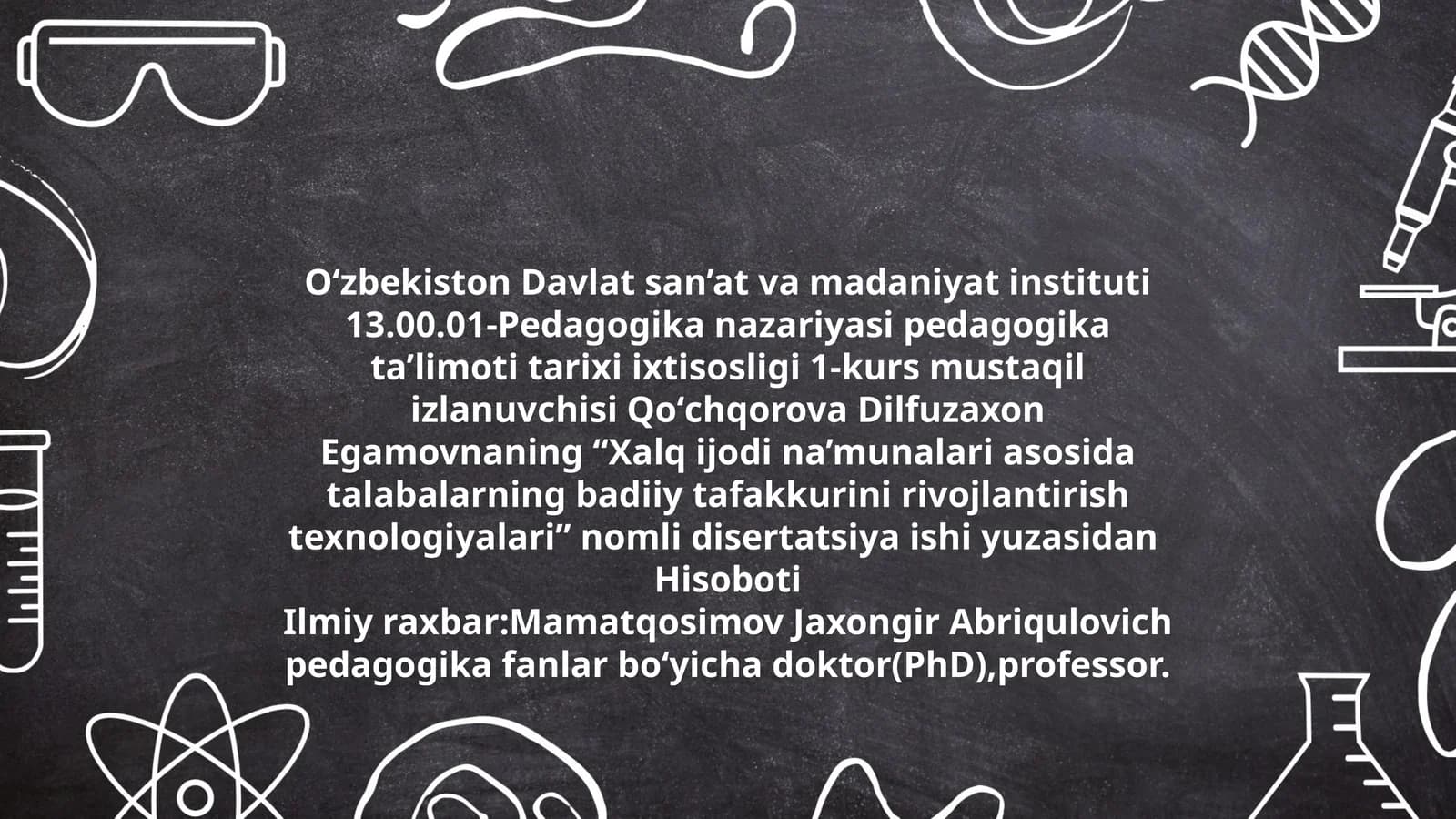 Xalq ijodi na’munalari asosida talabalarning badiiy tafakkurini rivojlantirish texnologiyalari