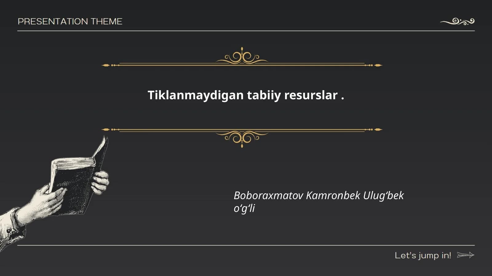 Tiklanmaydigan tabiiy resurslar