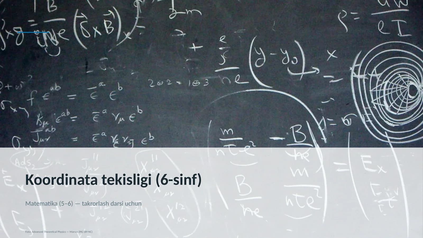 Koordinata tekisligi (6-sinf)