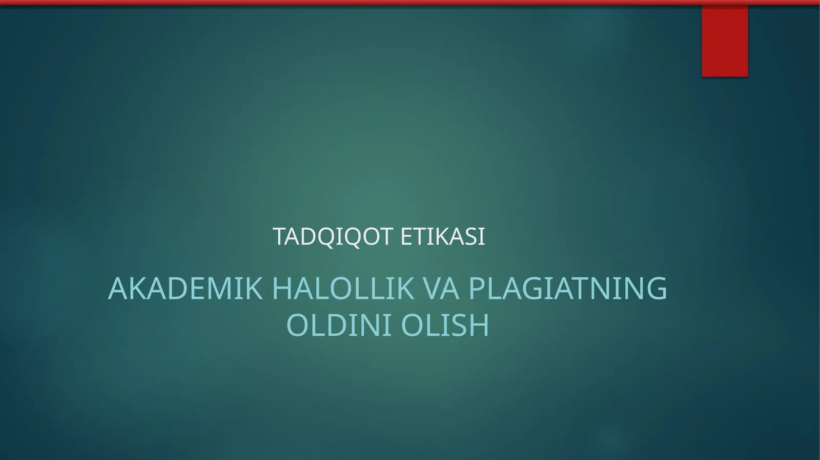 Tadqiqot Etikasi